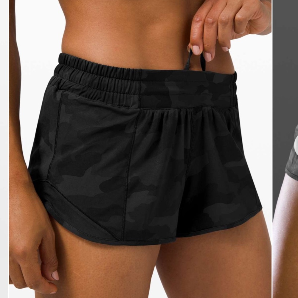 Lululemon Hotty Hot Short 2.5” in Camo Deep Coal